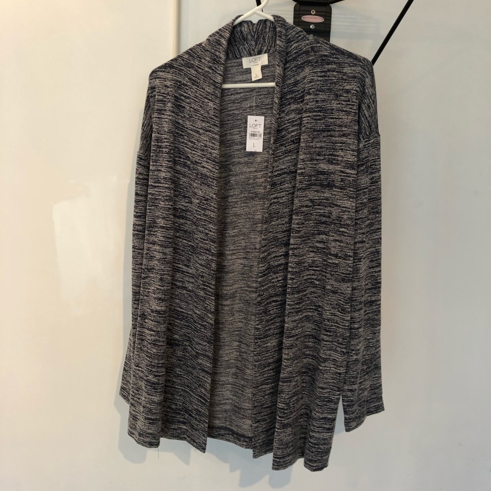 Loft Outlet Lounge Cardigan - Heather Blue - Large